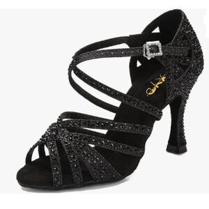 Elegant Black Strappy Heels